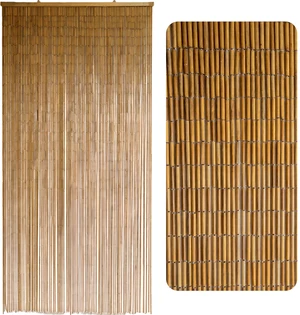 Natural Bamboo Beaded Curtain for Doorway 35.4" x 78.7" | 90-strand bead curtain, Japandi & Wabi Sabi décor, closet & room divider, natural bamboo texture, hanging hook included Natural Bamboo Beaded Curtain for Doorway 35.4" x 78.7" | 90-strand bead curtain, Japandi & Wabi Sabi décor, closet & room divider, natural bamboo texture, hanging hook included
