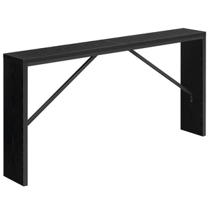 Console Table, 62.2"Long Sofa Table Behind Couch, Black CTHB15801 | Black Entryway Table, Modern Design, Angled Metal Frame, Long Wall Sofa Table, Industrial, for Hallway, Foyer, Living Room Console Table, 62.2"Long Sofa Table Behind Couch, Black CTHB15801 | Black Entryway Table, Modern Design, Angled Metal Frame, Long Wall Sofa Table, Industrial, for Hallway, Foyer, Living Room