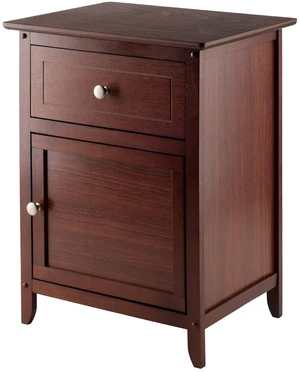 25 x 18.9 x 14.96-Inch Wood Night Stand/Accent Table, Brown (94215) | Classic Small Bedside Table for Bedroom, Sturdy Nightstand with Storage, Convenient for Couch Side, Living Room, Entryway 25 x 18.9 x 14.96-Inch Wood Night Stand/Accent Table, Brown (94215) | Classic Small Bedside Table for Bedroom, Sturdy Nightstand with Storage, Convenient for Couch Side, Living Room, Entryway