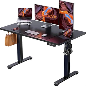 48 X 24 Inch Height Adjustable Electric Standing Desk, Black | Stand Up office Desk, Home Office Computer Desk with 4 Memory Presets, Stable Steel Frame, 176 lbs Capacity, Easy Assembly 48 X 24 Inch Height Adjustable Electric Standing Desk, Black | Stand Up office Desk, Home Office Computer Desk with 4 Memory Presets, Stable Steel Frame, 176 lbs Capacity, Easy Assembly