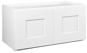 Brookings Kitchen Bridge Wall Cabinet, 24", White | Wall Mount, Contemporary/Modern, Wood, Kitchen, 543264 Brookings Kitchen Bridge Wall Cabinet, 24", White | Wall Mount, Contemporary/Modern, Wood, Kitchen, 543264