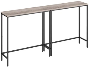 2 Pack Narrow Console Table, 29.5" Small Entryway Table | Thin Long Sofa Side Display Table, for Hallway, Bedroom, Living Room, Foyer, Greige 2 Pack Narrow Console Table, 29.5" Small Entryway Table | Thin Long Sofa Side Display Table, for Hallway, Bedroom, Living Room, Foyer, Greige