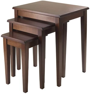 Regalia Nesting Accent Tables, for Living Room, Walnut, Set of 3 | Small Accent Table with Storage, Practical and Elegant Entryway & Living Room Decor, Stylish Furniture for Homes, Apartments Regalia Nesting Accent Tables, for Living Room, Walnut, Set of 3 | Small Accent Table with Storage, Practical and Elegant Entryway & Living Room Decor, Stylish Furniture for Homes, Apartments