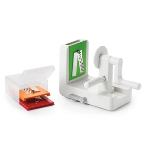 Good Grips 3-Blade Tabletop Spiralizer with StrongHold Suction | Interchangeable Blades Create Uniform Cuts, Ideal for Zucchini Noodles, Fruit Ribbons, Storage Case, Dishwasher Safe Good Grips 3-Blade Tabletop Spiralizer with StrongHold Suction | Interchangeable Blades Create Uniform Cuts, Ideal for Zucchini Noodles, Fruit Ribbons, Storage Case, Dishwasher Safe