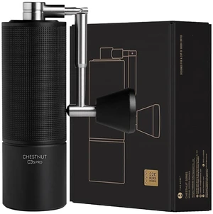 Chestnut C3S Pro Manual Coffee Grinder, Stainless Steel S2C Conical Burr Coffee Grinder, Hand Coffee Grinder with Foldable Handle, Adjustable Grind Setting for Travel/Camping/Home, Black Chestnut C3S Pro Manual Coffee Grinder, Stainless Steel S2C Conical Burr Coffee Grinder, Hand Coffee Grinder with Foldable Handle, Adjustable Grind Setting for Travel/Camping/Home, Black