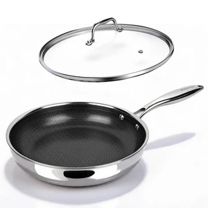 12 Inch Non Stick Frying Pan with Lid, PFOA Free Ceramic-Coated | Hybrid Stainless Steel Skillet for Home Cooking & Family Kitchens, Dishwasher & Oven Safe, Induction Compatible 12 Inch Non Stick Frying Pan with Lid, PFOA Free Ceramic-Coated | Hybrid Stainless Steel Skillet for Home Cooking & Family Kitchens, Dishwasher & Oven Safe, Induction Compatible