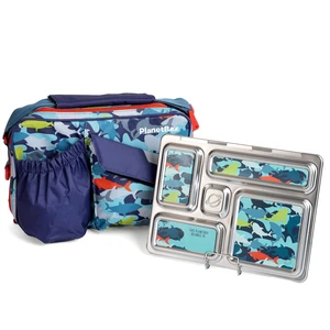 Rover Stainless Steel Bento Box Kit Camo Shark | Features 5 Compartments, Includes Insulated Bag & Containers, Fun Camo Shark Magnets, Durable Stainless Steel Rover Stainless Steel Bento Box Kit Camo Shark | Features 5 Compartments, Includes Insulated Bag & Containers, Fun Camo Shark Magnets, Durable Stainless Steel