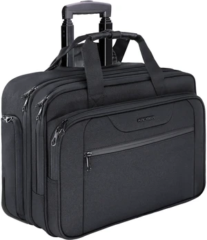 17.3 Inch Rolling Laptop Computer Bag,Wheeled BriefcaseRoller case | Multi-compartments,silent wheels, fits airline overhead bins for overnight business trips 17.3 Inch Rolling Laptop Computer Bag,Wheeled BriefcaseRoller case | Multi-compartments,silent wheels, fits airline overhead bins for overnight business trips