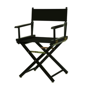 Director's Chair ,Black Frame/Black Canvas,18" - Classic Height Director's Chair ,Black Frame/Black Canvas,18" - Classic Height