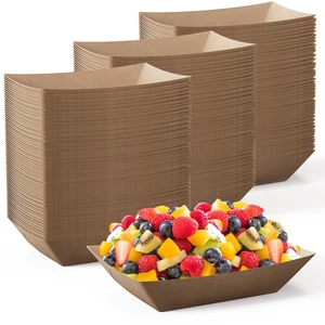 2lb Paper Food Tray 1000 Pack Disposable Paper Boat Serving Boat | Disposable Paper Food Boats Food Holder for Gameday Snacks French Fries Nachos Hot Dog Tacos BBQ Party 2lb Paper Food Tray 1000 Pack Disposable Paper Boat Serving Boat | Disposable Paper Food Boats Food Holder for Gameday Snacks French Fries Nachos Hot Dog Tacos BBQ Party