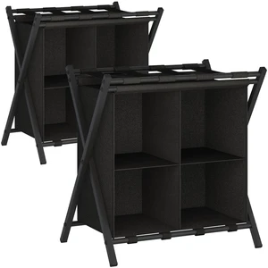 2 Pack Luggage Rack with storage, Guest Room Folding Suitcase Stands, Holds up to 120 lb, Space Saving Suitcase Holders for guest room, Bedroom Hotel, Black 2 Pack Luggage Rack with storage, Guest Room Folding Suitcase Stands, Holds up to 120 lb, Space Saving Suitcase Holders for guest room, Bedroom Hotel, Black