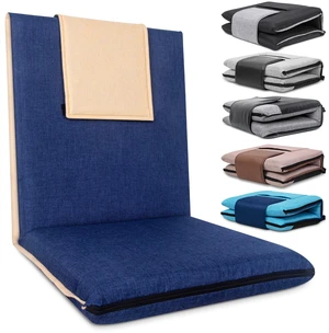 Floor Chair with Back Support Foldable Meditation Seat, Blue | 14 Adjustable Positions, 330lbs Weight Capacity, Washable Linen Cover, Sturdy KOYO Bearings, Portable Ground Chair for Adults Floor Chair with Back Support Foldable Meditation Seat, Blue | 14 Adjustable Positions, 330lbs Weight Capacity, Washable Linen Cover, Sturdy KOYO Bearings, Portable Ground Chair for Adults