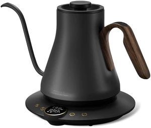 Gooseneck Electric Kettle with ±1 Temperature Control 0.9 Liter | 1500W Quick Heating, Stainless Steel Inner, Pour Over Coffee & Tea, Keep Warm, Auto Shut-Off, Built-in Brew Timer, Matte Grey Gooseneck Electric Kettle with ±1 Temperature Control 0.9 Liter | 1500W Quick Heating, Stainless Steel Inner, Pour Over Coffee & Tea, Keep Warm, Auto Shut-Off, Built-in Brew Timer, Matte Grey