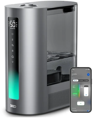 6L Smart Humidifiers for Bedroom, Warm & Cool Mist for Large Room | 60-Hour Quiet Runtime, 500ML/H Output, Smart Humidity Sensor, Indicator Light, App Control, Works with Alexa & Google, Silver 6L Smart Humidifiers for Bedroom, Warm & Cool Mist for Large Room | 60-Hour Quiet Runtime, 500ML/H Output, Smart Humidity Sensor, Indicator Light, App Control, Works with Alexa & Google, Silver