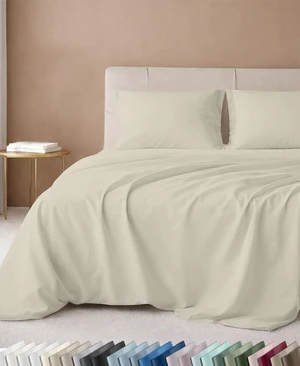 Luxury 600 Thread Count King Sheets, 4 Pcs Set, Cream | 100% Cotton Sateen Backed by Good Housekeeping Seal, Soft & Smooth, 16" Deep Pocket, All-Around Elastic - Cream (Warm Ivory) Luxury 600 Thread Count King Sheets, 4 Pcs Set, Cream | 100% Cotton Sateen Backed by Good Housekeeping Seal, Soft & Smooth, 16" Deep Pocket, All-Around Elastic - Cream (Warm Ivory)