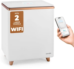 WIFI Luxury Rectangle Towel Warmer - Spa & Bathroom Towel Heater with Custom Fragrance, Auto Shut-Off, Fits 2 large Towels, Blankets, Bathrobes, PJ's - Perfect Gift for Him & Her WIFI Luxury Rectangle Towel Warmer - Spa & Bathroom Towel Heater with Custom Fragrance, Auto Shut-Off, Fits 2 large Towels, Blankets, Bathrobes, PJ's - Perfect Gift for Him & Her