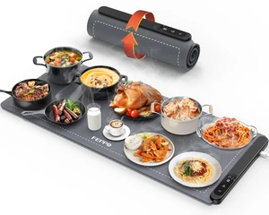Food Warming Mat, (XXL 36"x16") Food Warmers for Parties Buffet | Upgrade High-tech Heating System, Fast Full Surface Electric Warming Tray with 6 Level Temperature and 6 Hours Timer Food Warming Mat, (XXL 36"x16") Food Warmers for Parties Buffet | Upgrade High-tech Heating System, Fast Full Surface Electric Warming Tray with 6 Level Temperature and 6 Hours Timer