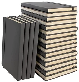 A5 Notebooks for Work, Travel, Business, School & More - College Ruled Notebook - Hardcover Journals for Women & Men - Lined Books with 192 pages, 5.7" x 8.4"(Gray, 20 Pack) A5 Notebooks for Work, Travel, Business, School & More - College Ruled Notebook - Hardcover Journals for Women & Men - Lined Books with 192 pages, 5.7" x 8.4"(Gray, 20 Pack)