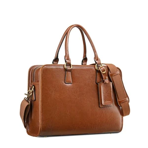 Genuine Leather Briefcase for Women, Large Capacity Laptop Bag | Genuine leather, spacious fits 14" laptop. Multiple pockets. Ideal for work, business travel Genuine Leather Briefcase for Women, Large Capacity Laptop Bag | Genuine leather, spacious fits 14" laptop. Multiple pockets. Ideal for work, business travel