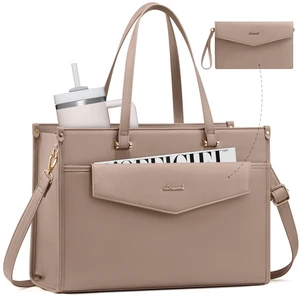 Laptop Tote Bag Women 2-in-1 Work Purse Computer Briefcase Handbag | Envelope Wristlet Clutch, Professional Work Bag for Business Office Teacher College Commute, Large PU Leather Messenger Bag Laptop Tote Bag Women 2-in-1 Work Purse Computer Briefcase Handbag | Envelope Wristlet Clutch, Professional Work Bag for Business Office Teacher College Commute, Large PU Leather Messenger Bag
