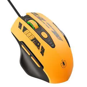 Wired Gaming Mouse, USB-A Mouse with 6 Programmable Buttons | Adjustable DPI up to 7200 ,RGB Lighting, ,Ergonomic Grip, Plug and Play for PC Gaming, Office, Laptop Wired Gaming Mouse, USB-A Mouse with 6 Programmable Buttons | Adjustable DPI up to 7200 ,RGB Lighting, ,Ergonomic Grip, Plug and Play for PC Gaming, Office, Laptop