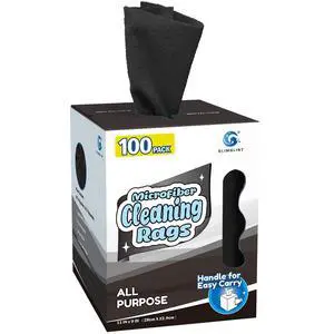 Microfiber Cleaning Cloth 100 Pack, Reusable Paper Towels 11 x 9 | Lint Free & Ultra Absorbent Cleaning Rags for Car, Home, Kitchen, Glass & Screen, Washable Shop Towel Rag with Box Black Microfiber Cleaning Cloth 100 Pack, Reusable Paper Towels 11 x 9 | Lint Free & Ultra Absorbent Cleaning Rags for Car, Home, Kitchen, Glass & Screen, Washable Shop Towel Rag with Box Black