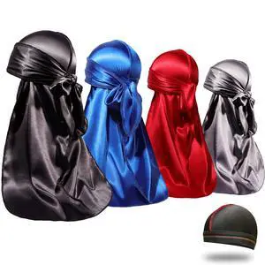4PCS Silky Durags for Men Women 360 Waves with 1 Wave Cap | Silky Satin Moisture-Tech Fabric, Extra Long Tails, Unisex Fit, for Workouts, Cycling and Wave Training 4PCS Silky Durags for Men Women 360 Waves with 1 Wave Cap | Silky Satin Moisture-Tech Fabric, Extra Long Tails, Unisex Fit, for Workouts, Cycling and Wave Training