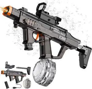 Electric Water Gun for Adults Kids, Automatic Squirt Gun with Water Spray Sound and Led Light, Summer Outdoor Watergun Pool Beach Party Toys for Boys Girls Electric Water Gun for Adults Kids, Automatic Squirt Gun with Water Spray Sound and Led Light, Summer Outdoor Watergun Pool Beach Party Toys for Boys Girls