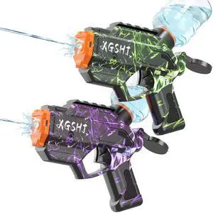 Electric Water Gun 2 Pack for Adults and Kids Large-Capacity Water Storage Tank 26-33 FT Long Range, Summer Outdoor Beach Pool Party Toy Gift Electric Water Gun 2 Pack for Adults and Kids Large-Capacity Water Storage Tank 26-33 FT Long Range, Summer Outdoor Beach Pool Party Toy Gift
