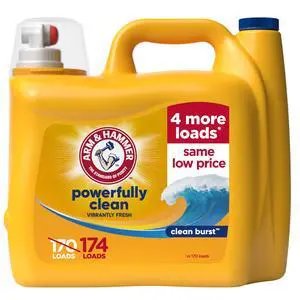 Liquid Laundry Detergent, Clean Burst Scent, 174 Fl Oz | Concentrated Formula, Powerful Clean, Clean Burst Scent, With 4 More Loads, 174 Fl Oz, 174 Loads Liquid Laundry Detergent, Clean Burst Scent, 174 Fl Oz | Concentrated Formula, Powerful Clean, Clean Burst Scent, With 4 More Loads, 174 Fl Oz, 174 Loads