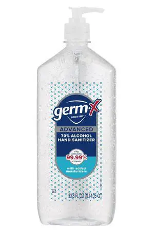 Advanced Hand Sanitizer, 34 Fl Oz (1 Liter), Less Drying Moisturizing Clear Gel, No Rinse Formula, Large Family Size Pump Bottle Advanced Hand Sanitizer, 34 Fl Oz (1 Liter), Less Drying Moisturizing Clear Gel, No Rinse Formula, Large Family Size Pump Bottle