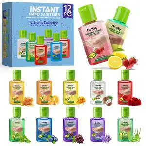 12Pcs Mini Hand Sanitizer,Travel Size Hand Soap,1Fl oz Hand Sanitizer bulk | No Rinse Formula,12 Scents Hand Sanitizer,Variety Pack For Families, Offices, Parties, and Travel Size Freshness 12Pcs Mini Hand Sanitizer,Travel Size Hand Soap,1Fl oz Hand Sanitizer bulk | No Rinse Formula,12 Scents Hand Sanitizer,Variety Pack For Families, Offices, Parties, and Travel Size Freshness