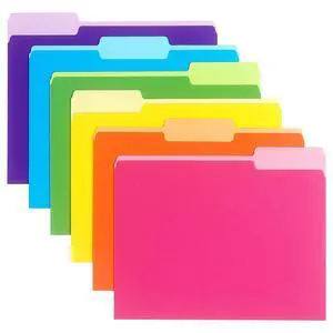 Colored File Folders, Manilla Folders 8.5x11, 6 PCS | Colored File Folders Home Office School Supplies for Documents Files Paper Colored File Folders, Manilla Folders 8.5x11, 6 PCS | Colored File Folders Home Office School Supplies for Documents Files Paper