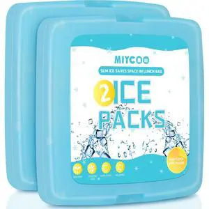 Ice Packs for Lunch Boxes & Coolers Long Lasting, Reusable | Quick Freeze, Space Saving Design, Cooler Accessories for Beach Camping Fishing Lunch Picnic Ice Packs for Lunch Boxes & Coolers Long Lasting, Reusable | Quick Freeze, Space Saving Design, Cooler Accessories for Beach Camping Fishing Lunch Picnic
