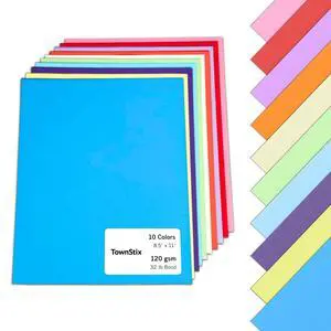 50 Sheets, 32lb - Colored Paper Cardstock for Printer, Colorful Card Stock | Laser/Inkjet Printing, 8.5 x 11 inches, 10 Colors 50 Sheets, 32lb - Colored Paper Cardstock for Printer, Colorful Card Stock | Laser/Inkjet Printing, 8.5 x 11 inches, 10 Colors