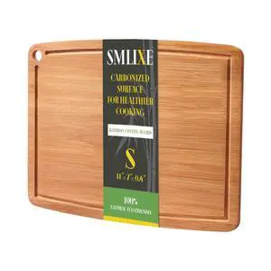Bamboo Cutting Boards for Kitchen,Carbonized Wood Cutting Board with Deep Juice Groove for Chopping Meat, Vegetables, Fruits, Nuts,Lightweight & Durable,Ideal Kitchen Gift Bamboo Cutting Boards for Kitchen,Carbonized Wood Cutting Board with Deep Juice Groove for Chopping Meat, Vegetables, Fruits, Nuts,Lightweight & Durable,Ideal Kitchen Gift