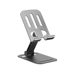 Phone Stand for Desk, Adjustable Metal Desktop Holder | Foldable Design, 360° Rotating Base Phone Stand for Desk, Adjustable Metal Desktop Holder | Foldable Design, 360° Rotating Base