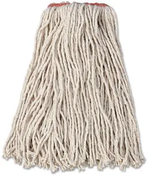 F11612 Premium Cut-End Cotton Wet Mop Head 16oz White 1" Orange Band 12/Carton F11612 Premium Cut-End Cotton Wet Mop Head 16oz White 1" Orange Band 12/Carton