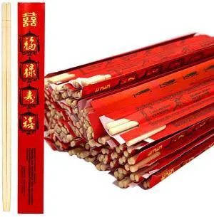 Disposable Bamboo Chopsticks (100 Sets) - 9'' Long, UV Treated, Individually Wrapped Japanese and Chinese Wooden Chopsticks Bulk Disposable Bamboo Chopsticks (100 Sets) - 9'' Long, UV Treated, Individually Wrapped Japanese and Chinese Wooden Chopsticks Bulk