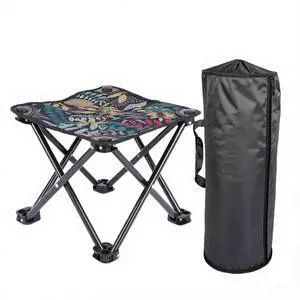 Folding Stool, Portable Collapsible Camping Stool, Outdoor Foot Rest Ottoman, Lightweight Foldable Backpack Stool for Patio, Hiking & Travel Folding Stool, Portable Collapsible Camping Stool, Outdoor Foot Rest Ottoman, Lightweight Foldable Backpack Stool for Patio, Hiking & Travel