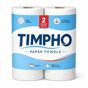 Everyday Strong Paper Towels, 2 Double Rolls, Split Sheets, Ultra Absorbent Kitchen Paper Towels for Cleaning, Cooking & Everyday Use Everyday Strong Paper Towels, 2 Double Rolls, Split Sheets, Ultra Absorbent Kitchen Paper Towels for Cleaning, Cooking & Everyday Use