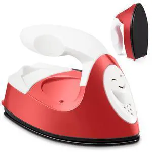 Mini Craft Iron Mini Heat Press Small Iron 3.93 x 2.36 x 2.76 in Portable Handy Tiny Flatiron with Charging Base Accessory for Fuse Bead Patch DIY Heat Transfer Vinyl(Red) Mini Craft Iron Mini Heat Press Small Iron 3.93 x 2.36 x 2.76 in Portable Handy Tiny Flatiron with Charging Base Accessory for Fuse Bead Patch DIY Heat Transfer Vinyl(Red)
