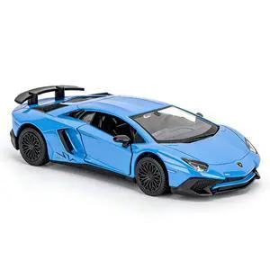 1/36 Scale Lamborghini Aventador LP700-4 Casting Car Model, Zinc Alloy Toy Car for Kids, Pull Back Vehicles Toy Car for Toddlers Kids Boys Girls Gift (Blue) 1/36 Scale Lamborghini Aventador LP700-4 Casting Car Model, Zinc Alloy Toy Car for Kids, Pull Back Vehicles Toy Car for Toddlers Kids Boys Girls Gift (Blue)