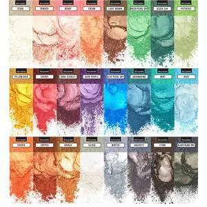 Mica Powder for Resin Coloring 24 Colors Set - Pigment Powder for Nails | Cosmetic Grade Mica Powder for Skin - Epoxy Resin Color Pigment Powder Resin Dye Mica Powder for Soap Mica Powder for Resin Coloring 24 Colors Set - Pigment Powder for Nails | Cosmetic Grade Mica Powder for Skin - Epoxy Resin Color Pigment Powder Resin Dye Mica Powder for Soap
