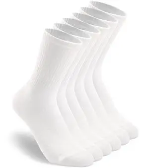 Womens 3-6 Pack Crew Lightweight Thin Casual Calf Socks Size 6-11 (H001-3W) Womens 3-6 Pack Crew Lightweight Thin Casual Calf Socks Size 6-11 (H001-3W)