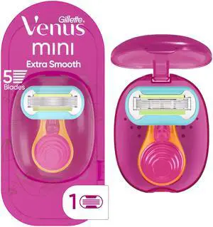 Extra Smooth Travel Razor Kit for Women, Mini Handle + Refill + Case Extra Smooth Travel Razor Kit for Women, Mini Handle + Refill + Case