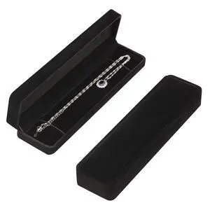 2 Pieces Long Velvet Jewelry Chain Necklace Gift Box Set, Bracelet Storage Case, Jewellry Display Box for Wedding, Engagement,Proposal, Birthday and Anniversary (Black) 2 Pieces Long Velvet Jewelry Chain Necklace Gift Box Set, Bracelet Storage Case, Jewellry Display Box for Wedding, Engagement,Proposal, Birthday and Anniversary (Black)