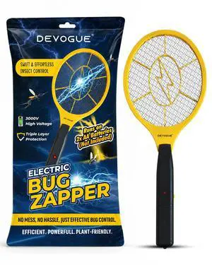 Electric Fly Swatter Bug Zapper Battery Operated Flies Killer Indoor and Outdoor Pest Control Mosquito Zapper and Insect Catcher Racket Electric Fly Swatter Bug Zapper Battery Operated Flies Killer Indoor and Outdoor Pest Control Mosquito Zapper and Insect Catcher Racket