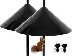 Squirrel Baffle,19-Inch Squirrel Baffle for Bird Feeder Pole,Squirrel-Proofs for Outdoor Shepherd's HooksOutside Pole Mount Squirrels Guard(Black 2 Pack Squirrel Baffle,19-Inch Squirrel Baffle for Bird Feeder Pole,Squirrel-Proofs for Outdoor Shepherd's HooksOutside Pole Mount Squirrels Guard(Black 2 Pack