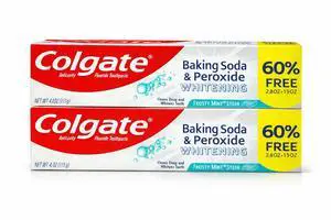 Baking Soda & Peroxide Whitening with Frosty Mint Stripe, Bonus Tube 60% Free, 4 oz Baking Soda & Peroxide Whitening with Frosty Mint Stripe, Bonus Tube 60% Free, 4 oz